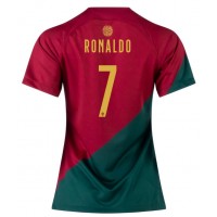 Portugal Cristiano Ronaldo #7 Hemmatröja Kvinnor VM 2022 Korta ärmar